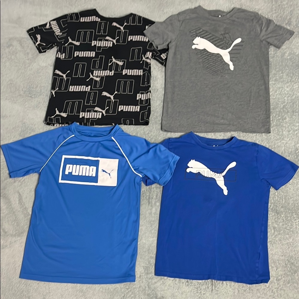 Boys Youth 4 piece Bundle of Puma T-Shirts